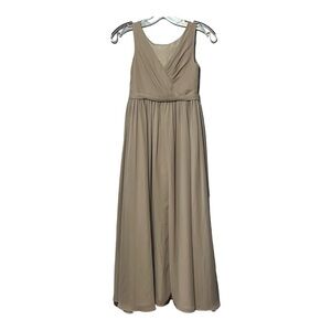 JJ’s House Jr. Bridesmaid's Dress Pleated Taupe XS